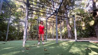 Full-body training with a predominance of pulldowns