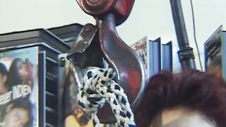 Busty Redhead MILF Fastened and Dildo Fucked Deep