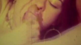 Deepthroat-obsessed Retro Chick Worships Ramrod in Vintage Loop