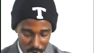 Skinny black playgirl with a great booty can handle two dicks at the same time
