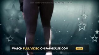 Watch me doing enchanting exercises and clean my sport kneeckers