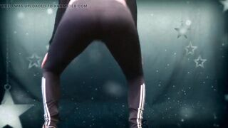 Watch me doing enchanting exercises and clean my sport kneeckers