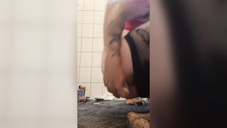 Anal steching and goo drinking