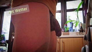 I couldn't hold it any longer while I cooked dinner; wetting myself and peeing in the kitchen