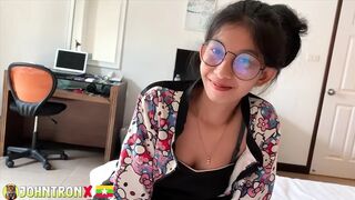 JohnTronX - Tattooed Asian sweetheart with a big ass drilled raw