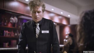PURE TABOO Nympho Wife Double Creampied by Waiter & Husband