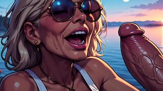 Camping Honeys Sucking Ramrod Art