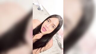 Hot young Lalin cutie (25) gives sloppy head to her aged grandad (64)