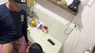 Perverted father-in-law screws his schoolgirl with giant dick
