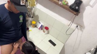 Perverted father-in-law screws his schoolgirl with giant dick
