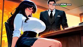 New Employee Gets Creampied by Her Boss on the Desk