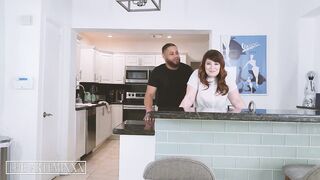 BBC Streamer Artemis gets oral-job underneath table by big ass concupiscent roommate Bea York