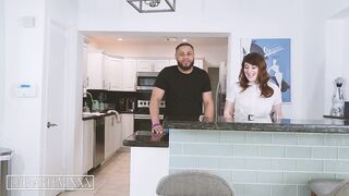 BBC Streamer Artemis gets oral-job underneath table by big ass concupiscent roommate Bea York
