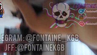 amateur freak performs rough screw