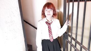 Redhead held prisoner's twat could be smashed with orgasms