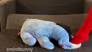 Stepping on a plush thinking it's you