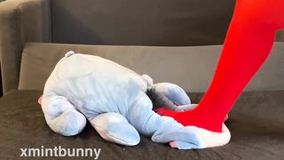 Stepping on a plush thinking it's you