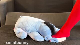 Stepping on a plush thinking it's you