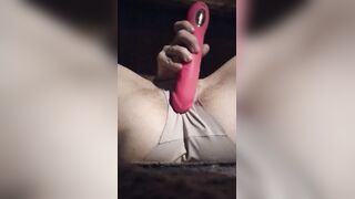 Angel Using Pink Sex-toy Over Panties: Close Up POV Pt 2