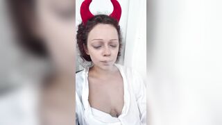 Im wearing these horns just to tempt you harder ?
