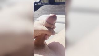 JERKING OFF on balcony