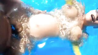 Getting Preggy Outside and Pool Bang with Belly