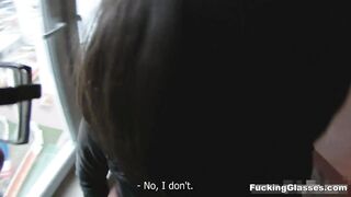 Fucking Glasses - Spontaneous top-floor fucking