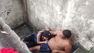 I put the neighborhood lesbian to breastfeed on the stairs.