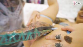 Inked Angel Gets Pussy and Anal Fisted to Intense Orgasm