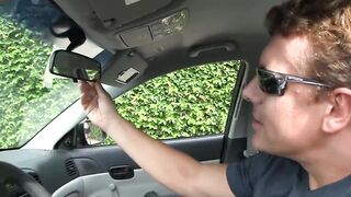 Rebellious college Hotty Catches Ride From Lucky Stranger