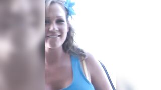 Cum sprayed on golden-haired Nikki Sexx great rack