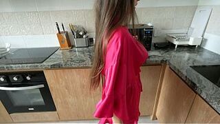 Desperate Concupiscent Beauty Seduces Plumber with Her Shiny Oiled Body. trailer