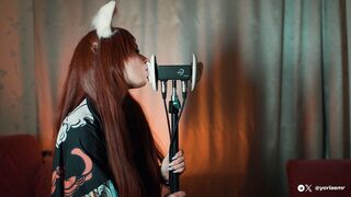 ASMR colspay Fox Licks your ears (moist licking 3Dio) ?