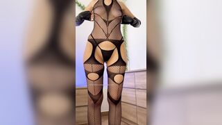Teasing you in Hawt Fishnet