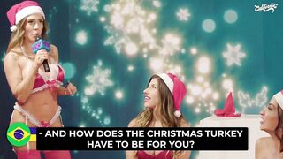 Hot Christmas party with naughty lesbos