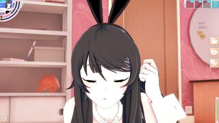 3D/Hentai/Hentai, Virgin bunny beauty gets drilled for the first time!!!