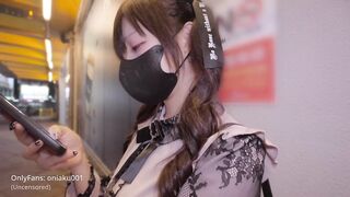 Cute jirai kei angel Aku street pickup hotel hard fuck spunk flow