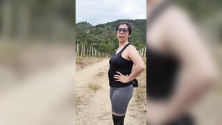 Hot Latina athlete gets lost on the road and is rescued