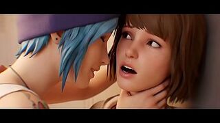 Videogame lesbian kissing yuri cuties merely LiS