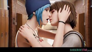 Videogame lesbian kissing yuri cuties merely LiS