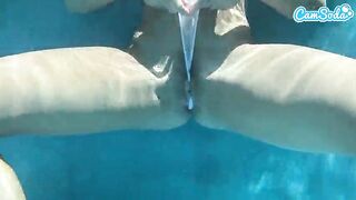 Plugged Big Butt Ebony Gets Fucked by BBC Underwater