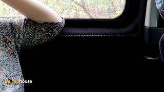 A Married MILF with Magnificent Boobs Is Paying for a Taxi.