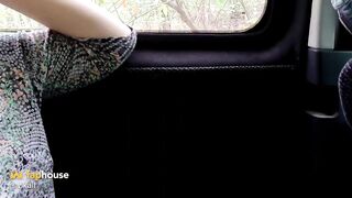 A Married MILF with Magnificent Boobs Is Paying for a Taxi.