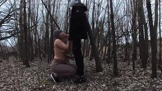 Sucking His Jock in the Park