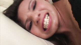 Brunette Babe Enjoys Rough Hardcore Sex and Intense Orgasms