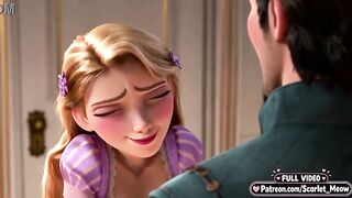 Virgin Rapunzel finally fucks at 18 (AI-generated)