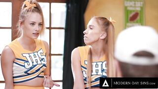 Pervy Coachs Ass Screwed two PETITE CHEERLEADERS!