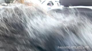 Black BBW Fellatio-sex during the time that Wife Drives