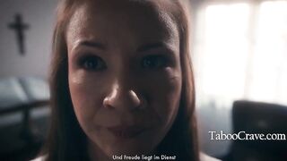 Devout Newcomer Coached Through Her first Sacred Taste