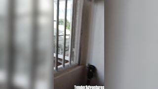 POV Lustful Amateur Corpulent Ass Standing Doggy Fuck